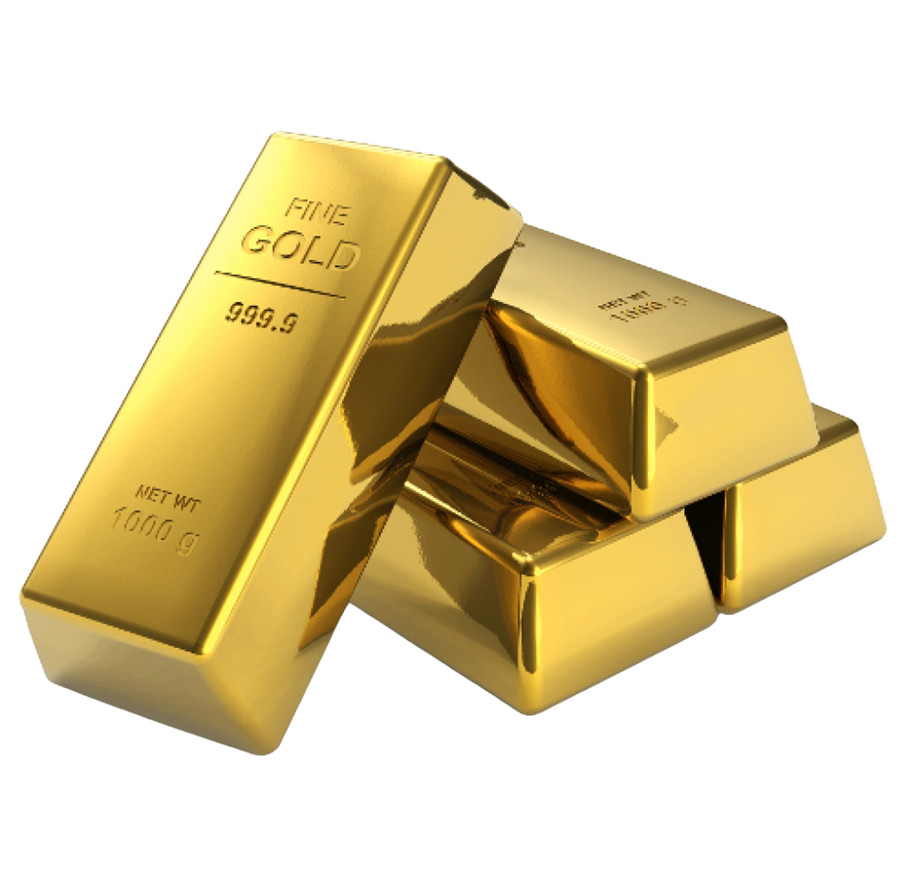 Stacked gold bars